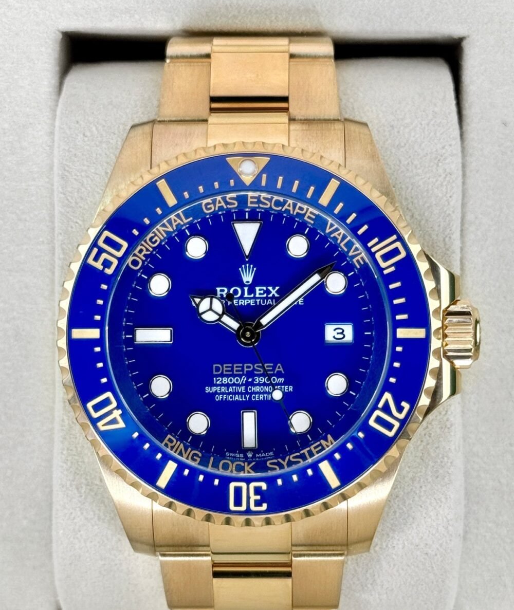 2026 Rolex Deepsea 44mm 136668LB 18K Yellow Gold Blue Dial