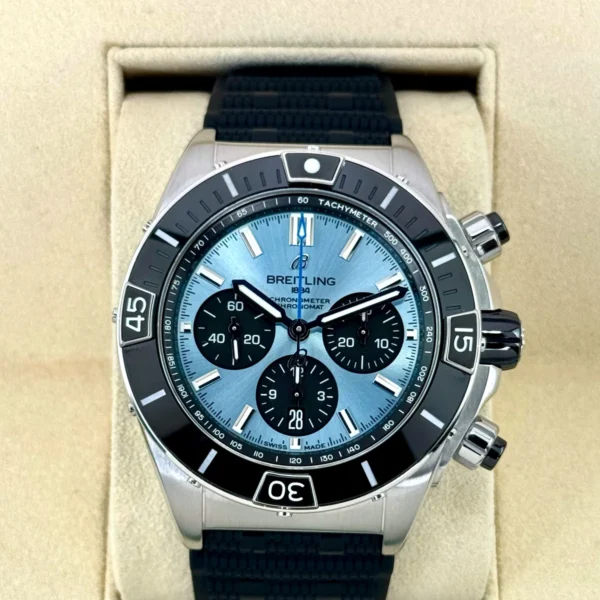 2024 Breitling Super Chronomat B01 44 PB01362 Stainless Steel Blue Dial