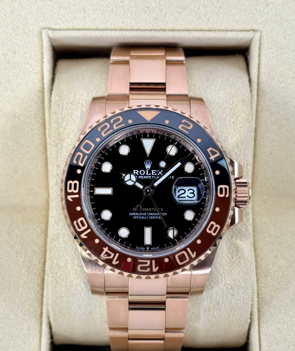 2021 Rolex GMT-Master II "Rootbeer" 40mm 126715CHNR Rose Gold