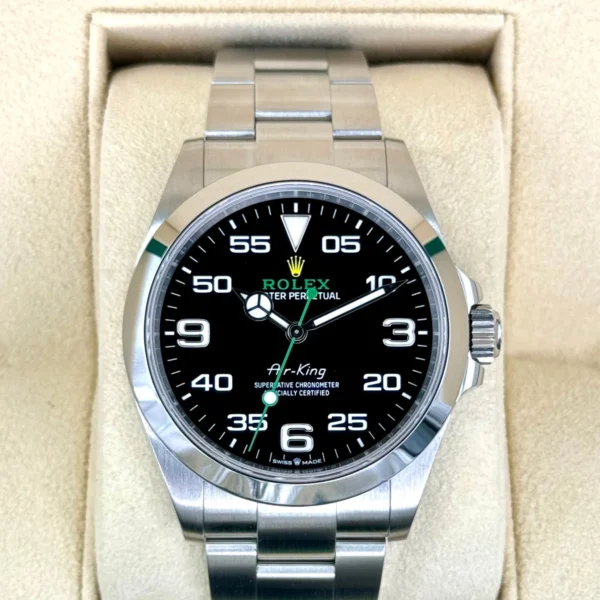 2023 Rolex Air-King 40mm 126900 Stainless Steel Black Dial