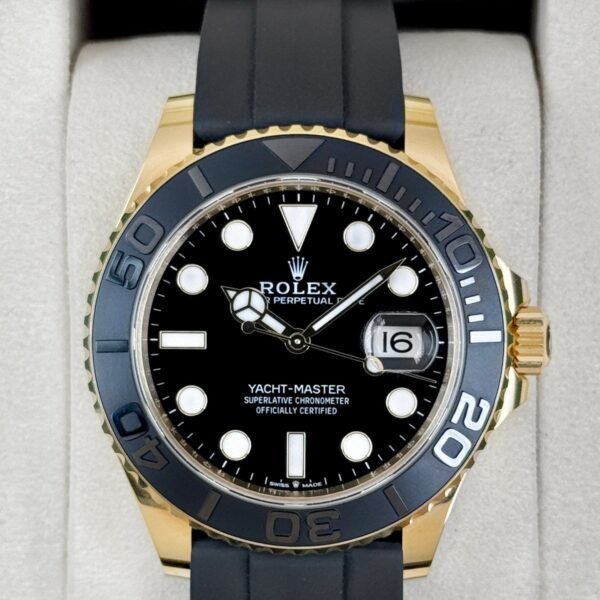 NEW 2026 Rolex Yacht-Master 42mm 226658 Gold Oysterflex Black Dial