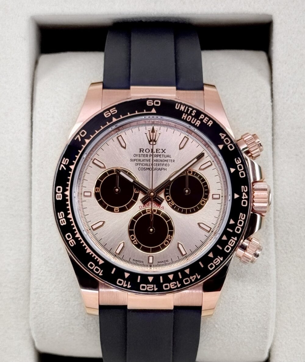 NEW 2026 Rolex Daytona 40mm 126515LN Rose Gold Oysterflex Sundust Dial