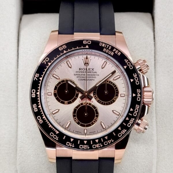 NEW 2026 Rolex Daytona 40mm 126515LN Rose Gold Oysterflex Sundust Dial