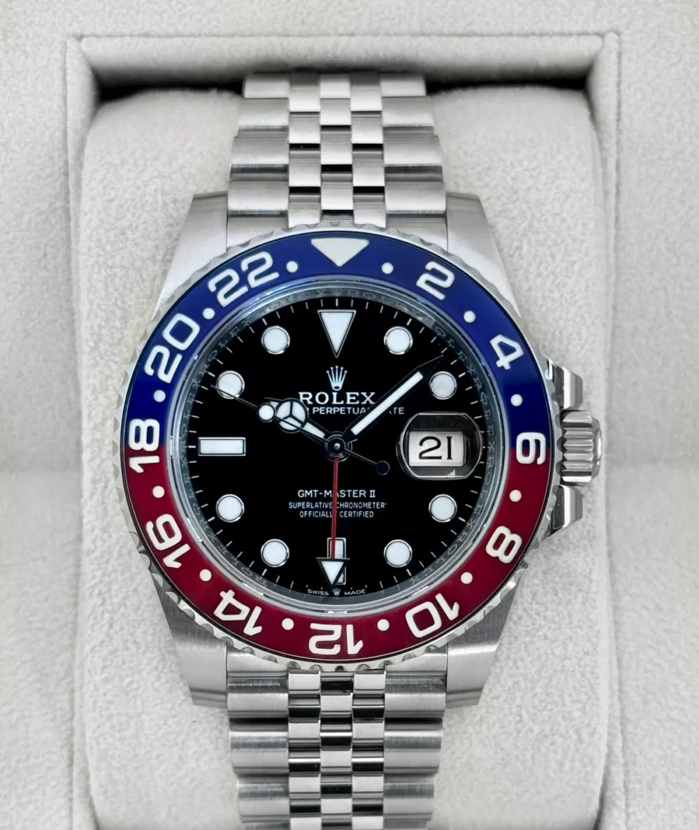 NEW 2023 Rolex GMT-Master II "Pepsi" 40mm 126710BLRO Jubilee (STICKERED)