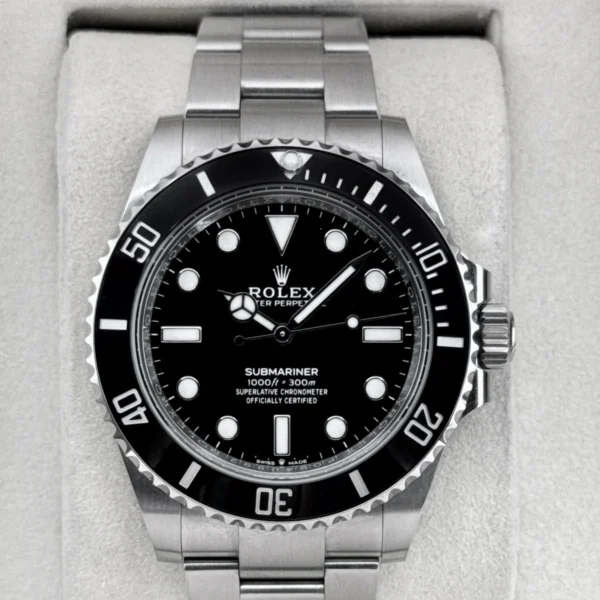 2025 Rolex Submariner 41mm 124060 Stainless Steel Black Dial