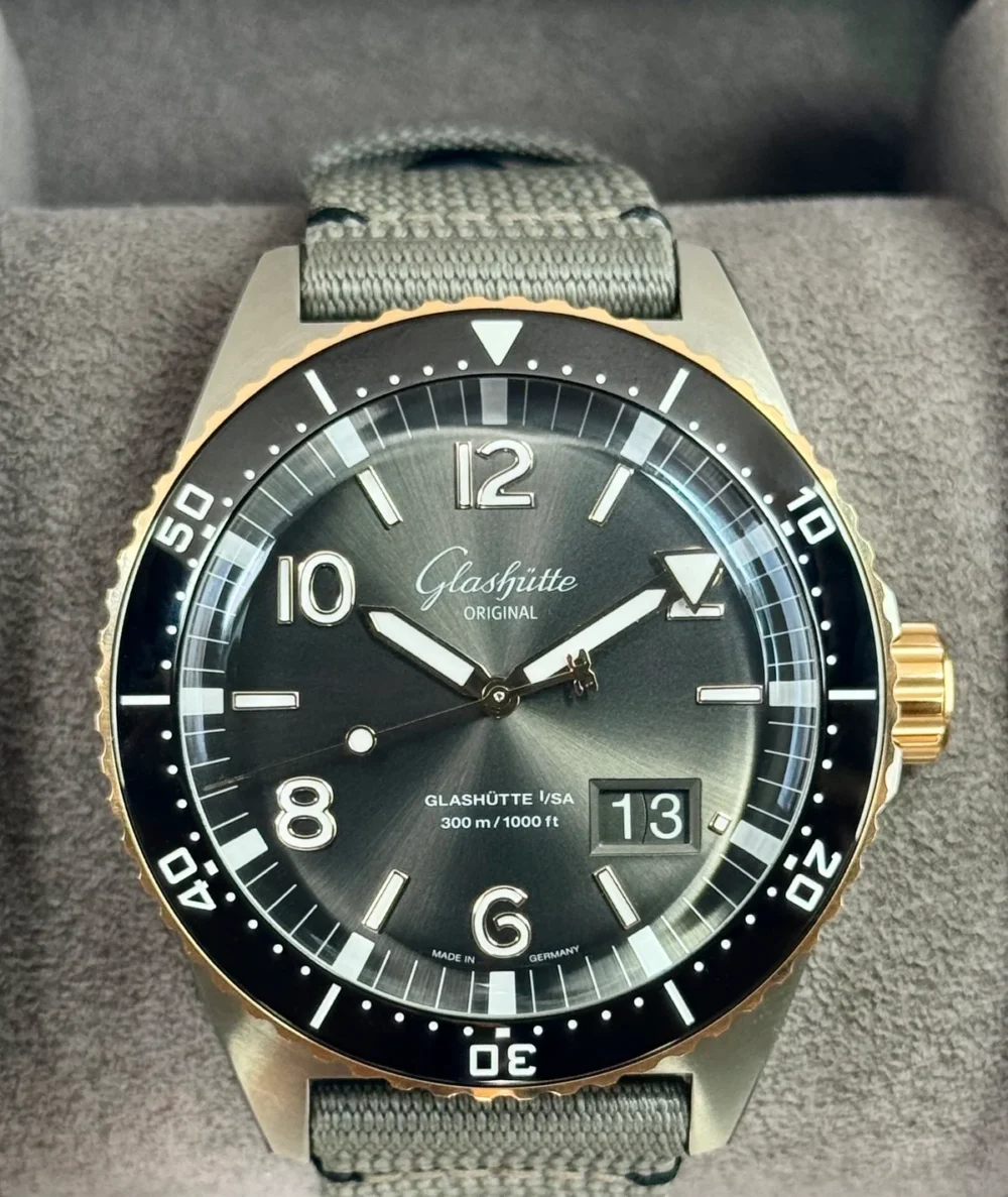 2024 Glashütte Seaq Panorama Date 43.2mm 1-36-13-04-91-34 Red Gold