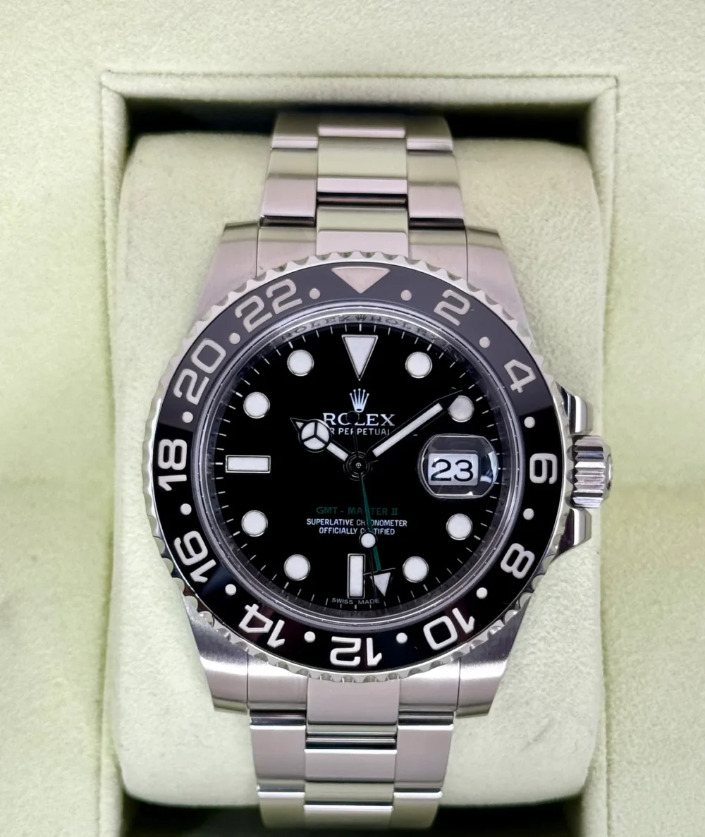 2013 Rolex GMT-Master II 40mm 116710LN Stainless Steel Black Dial