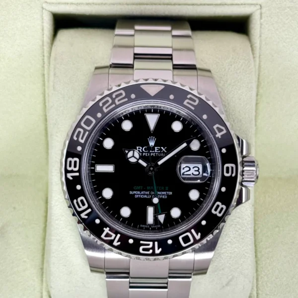 2013 Rolex GMT-Master II 40mm 116710LN Stainless Steel Black Dial