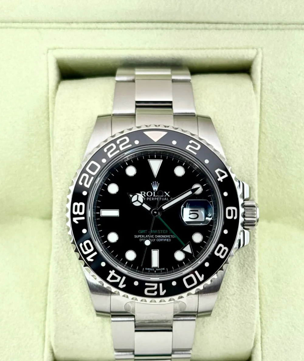 2012 Rolex GMT-Master II 40mm 116710LN Stainless Steel Black Dial