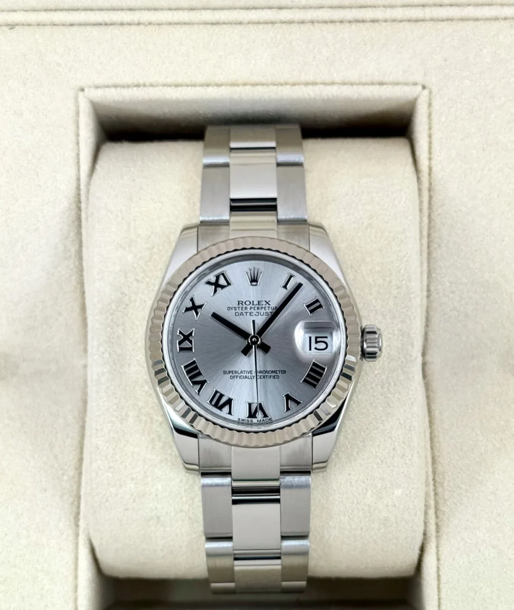 2015 Rolex Datejust 31mm 178274 Stainless Steel Oyster Silver Dial