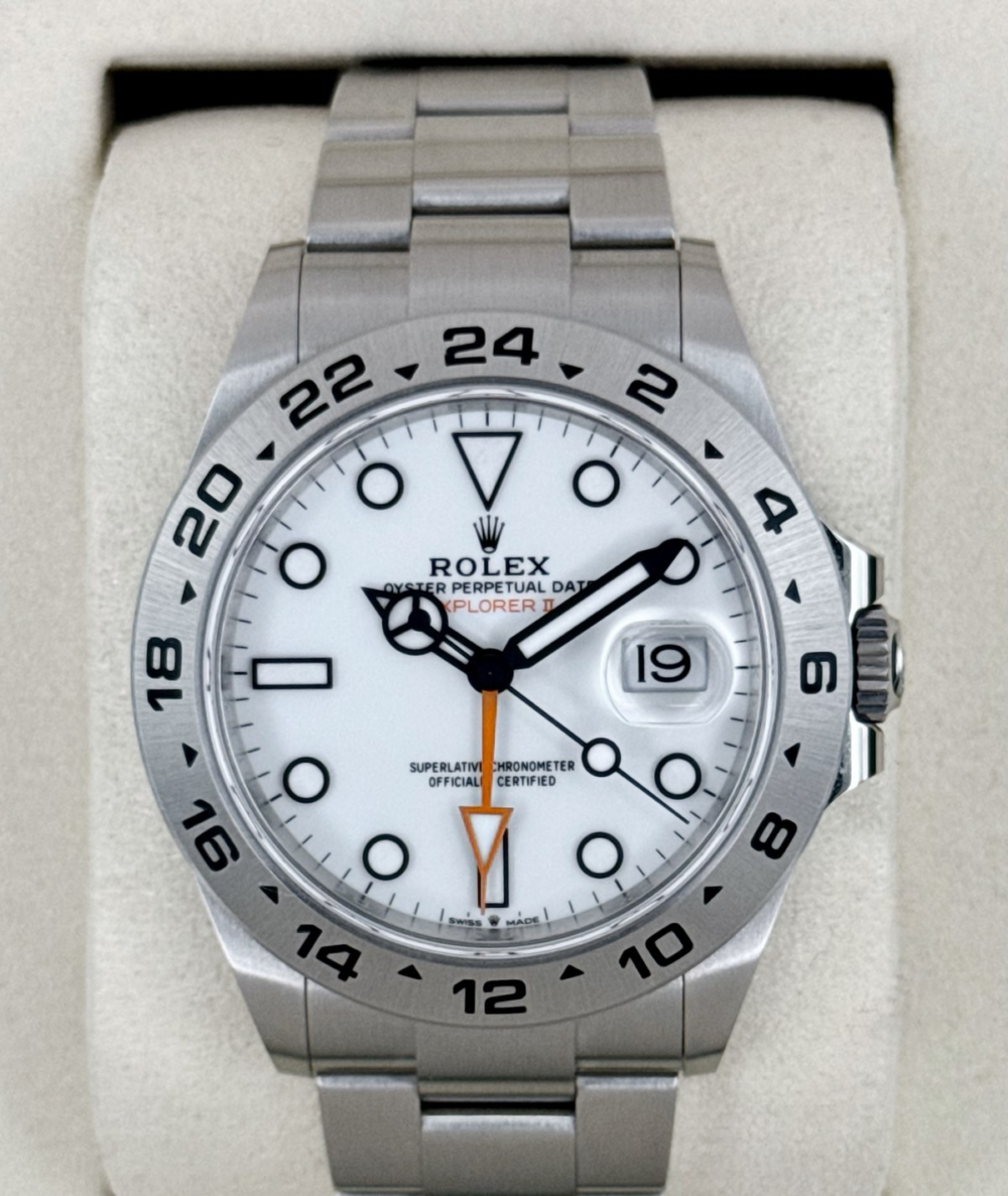 2025 Rolex Explorer II 42mm 226570 Polar White Dial
