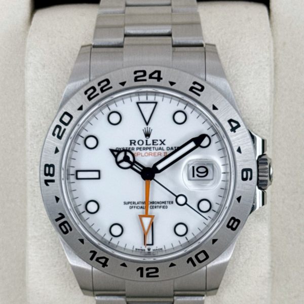 2025 Rolex Explorer II 42mm 226570 Polar White Dial
