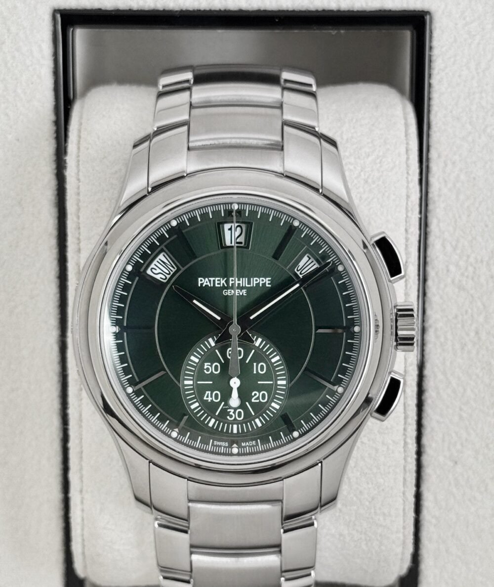 2022 Patek Philippe Flyback Chronograph Annual Calendar 5905/1A Olive Green Dial