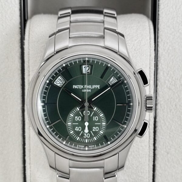 2022 Patek Philippe Flyback Chronograph Annual Calendar 5905/1A Olive Green Dial