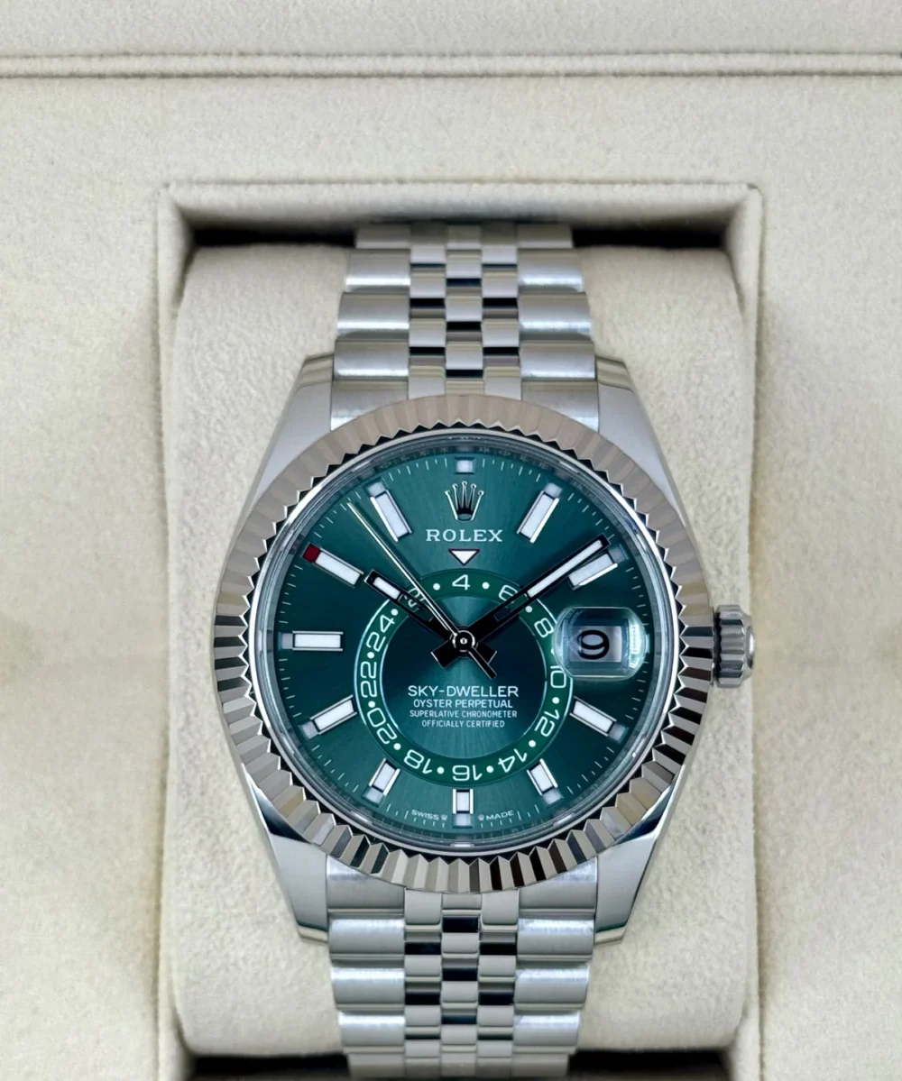 2025 Rolex Sky-Dweller 42mm 336934 Jubilee Green Dial