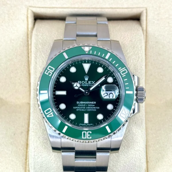 2018 Rolex Submariner “Hulk” 40mm 116610LV Green Dial