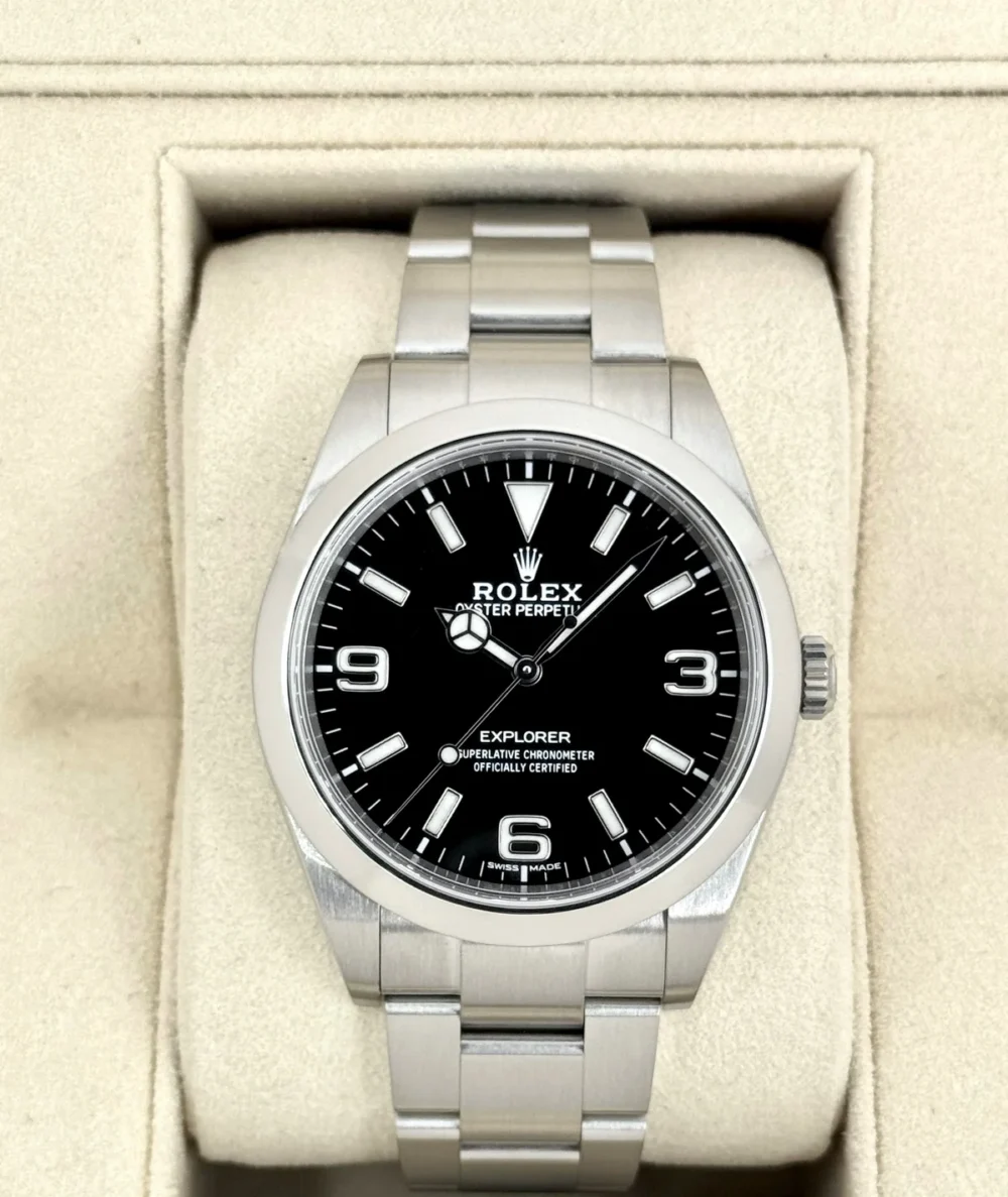 2020 Rolex Explorer 39mm 214270 Stainless Steel Black Dial