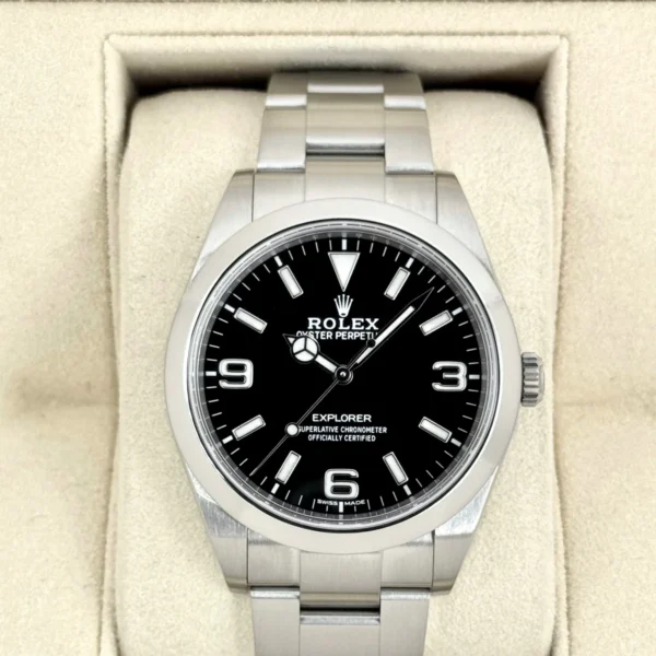 2020 Rolex Explorer 39mm 214270 Stainless Steel Black Dial