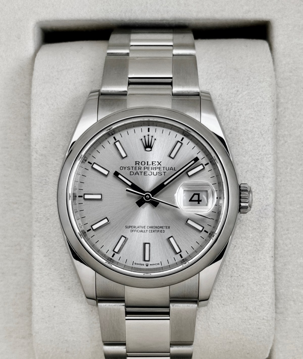 2025 Rolex Datejust 36mm 126200 Stainless Steel Oyster Silver Dial