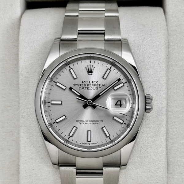 2025 Rolex Datejust 36mm 126200 Stainless Steel Oyster Silver Dial