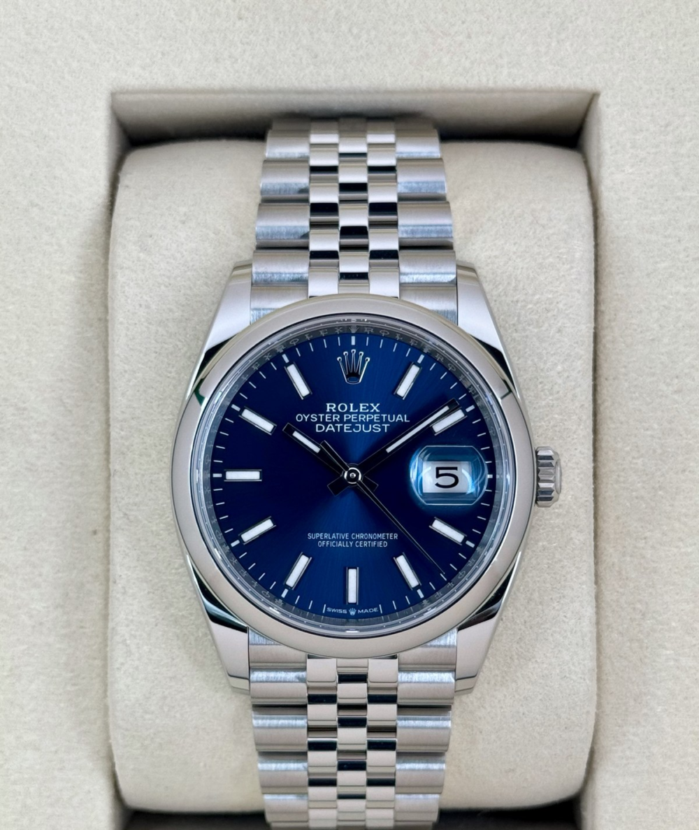 NEW 2026 Rolex Datejust 36mm 126200 Stainless Steel Jubilee Blue Dial