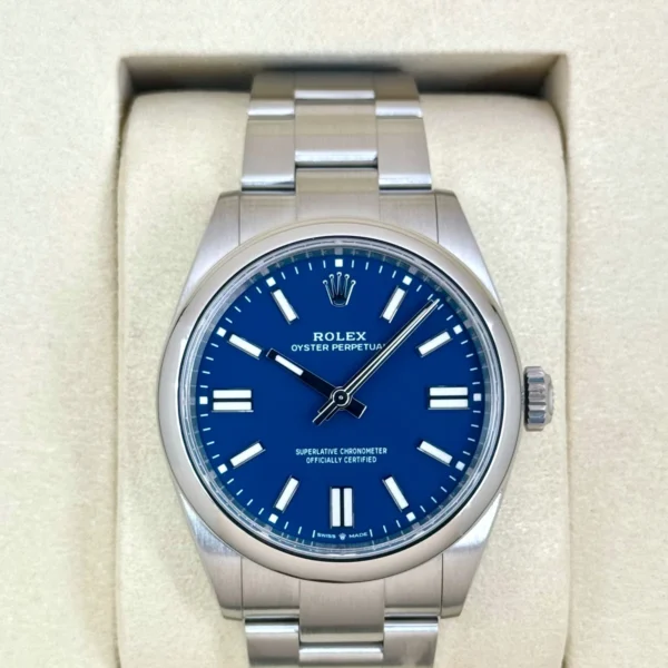 2025 Rolex Oyster Perpetual 41mm 134300 Med Blue Dial