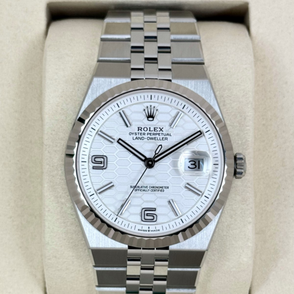 NEW 2026 Rolex Land-Dweller 40mm 127334 Stainless Steel Jubilee White Dial