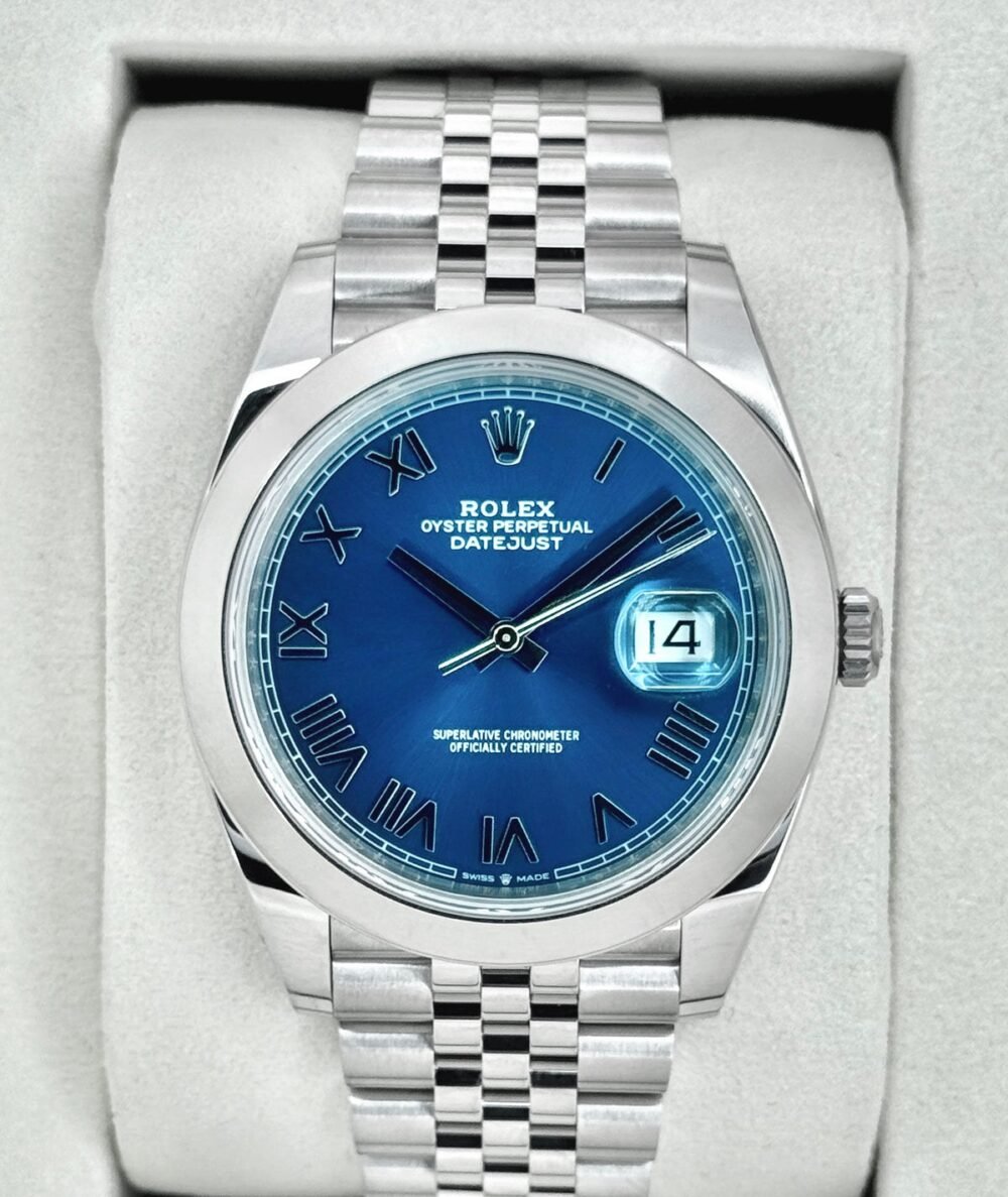NEW 2026 Rolex Datejust 41mm 126300 Stainless Steel Jubilee Blue Roman Numeral Dial