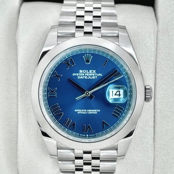 NEW 2026 Rolex Datejust 41mm 126300 Stainless Steel Jubilee Blue Roman Numeral Dial