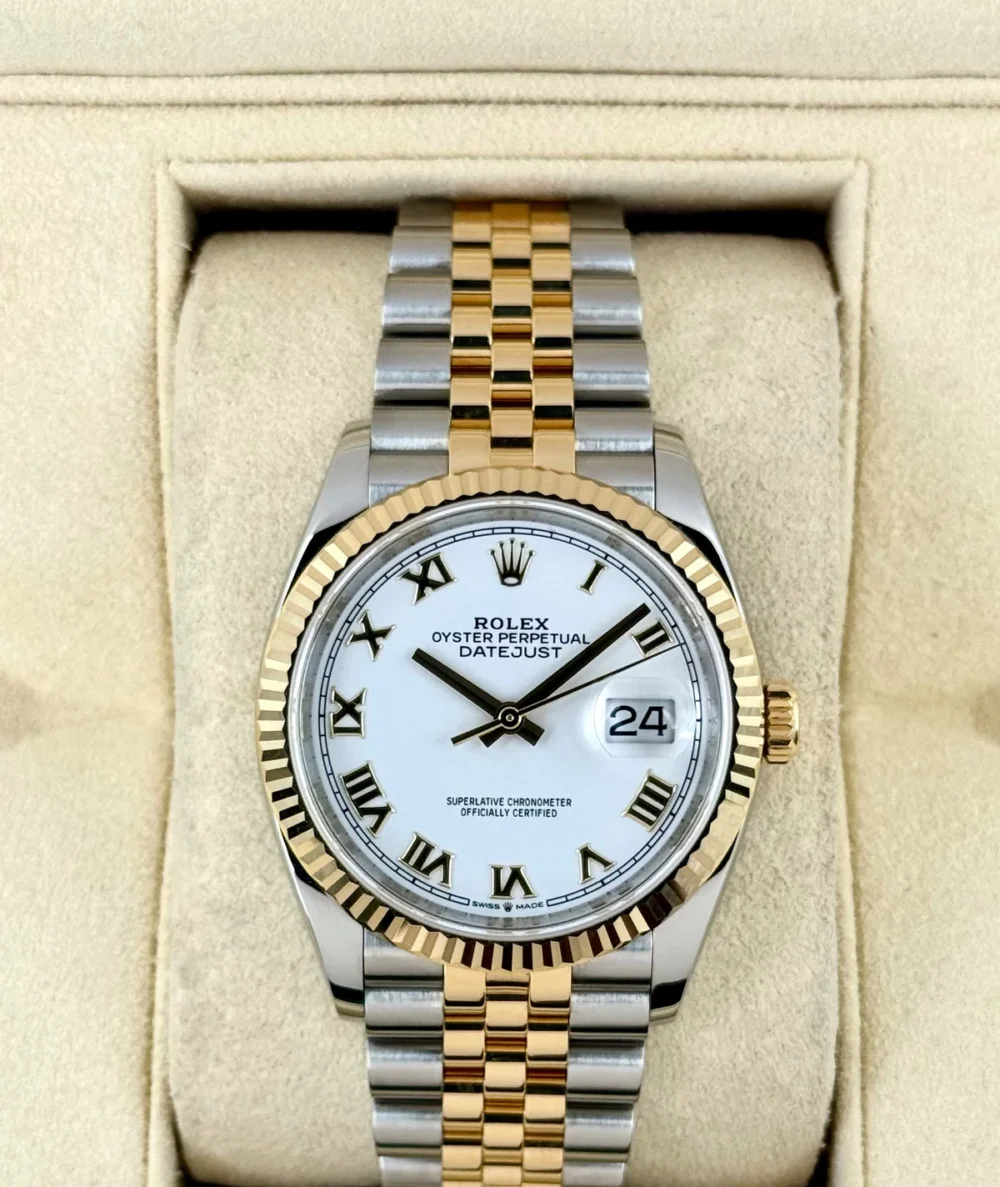 2018 Rolex Datejust 36mm 126233 Two-Tone Jubilee White Dial