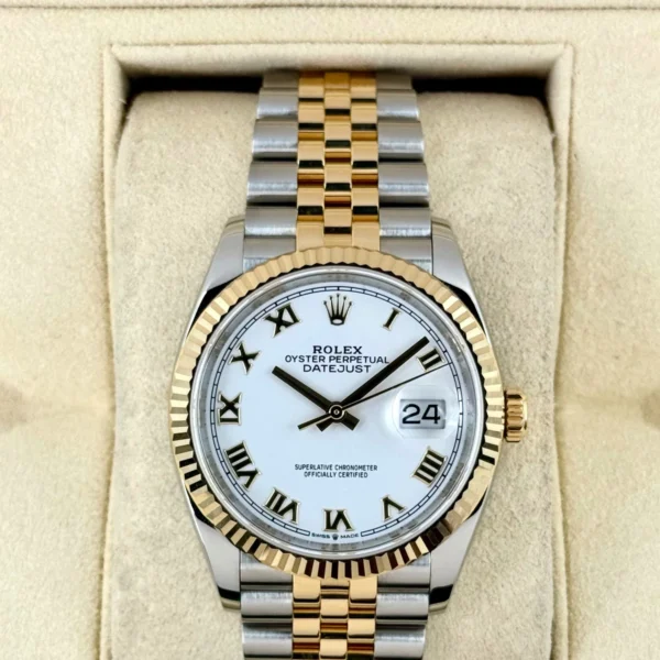 2018 Rolex Datejust 36mm 126233 Two-Tone Jubilee White Dial