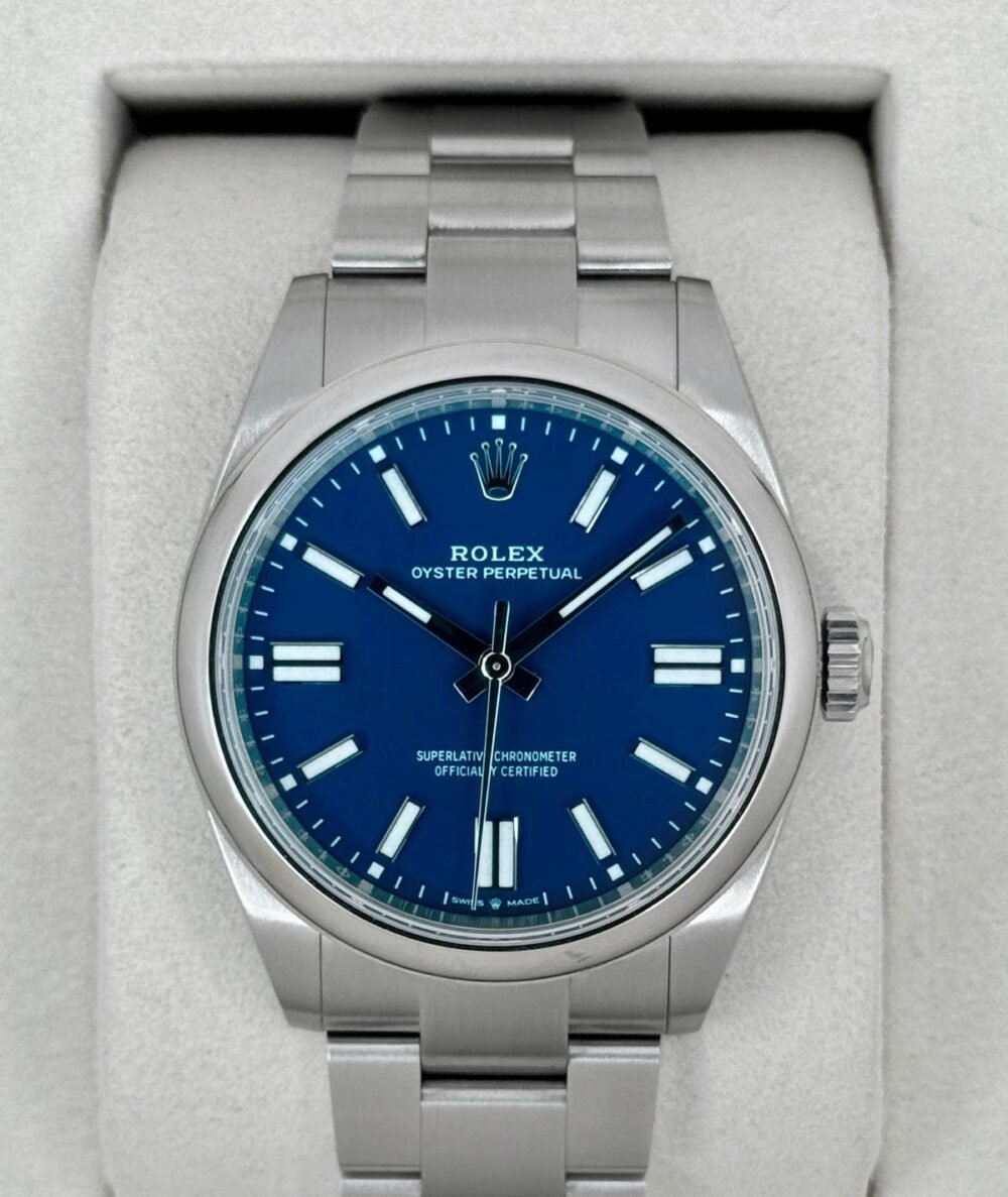 2025 Rolex Oyster Perpetual 41mm 134300 Med Blue Dial
