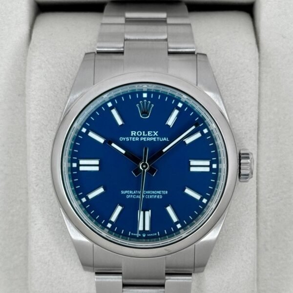 2025 Rolex Oyster Perpetual 41mm 134300 Med Blue Dial