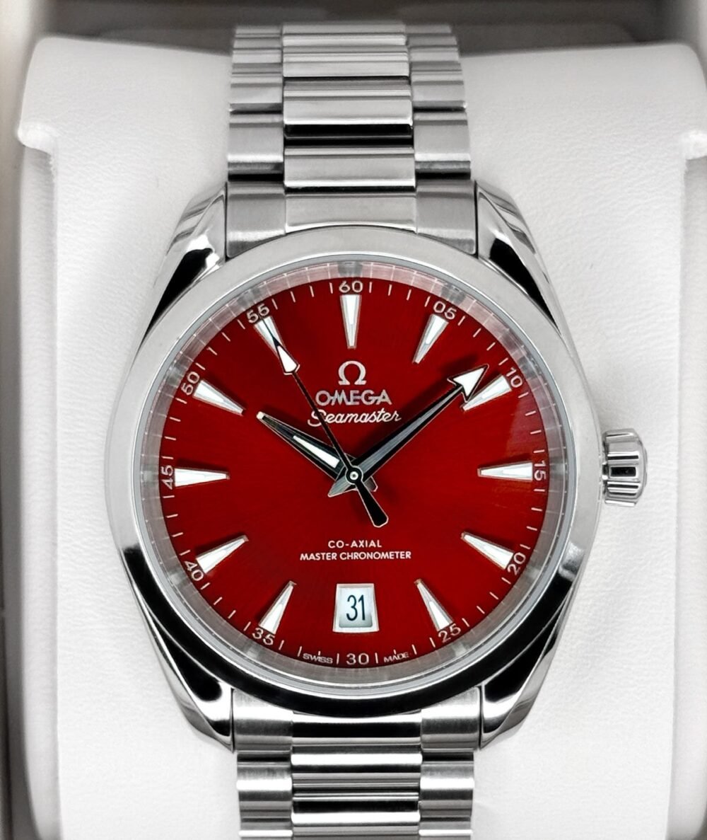 2025 Omega Seamaster Aqua Terra 38mm 220.10.38.20.13.003 Red Dial