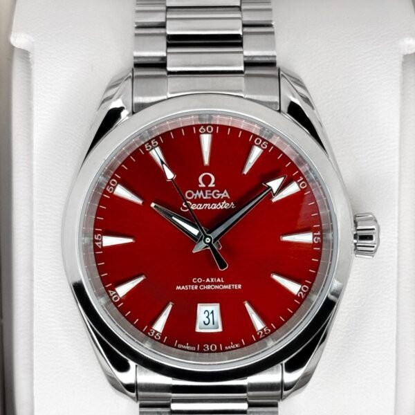 2025 Omega Seamaster Aqua Terra 38mm 220.10.38.20.13.003 Red Dial