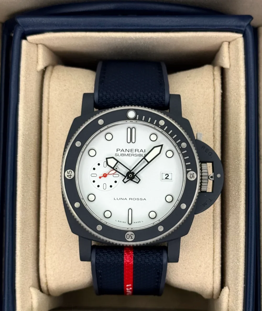 NEW 2025 Panerai Quarantaquattro 44mm PAM01543 Ceramic White Dial