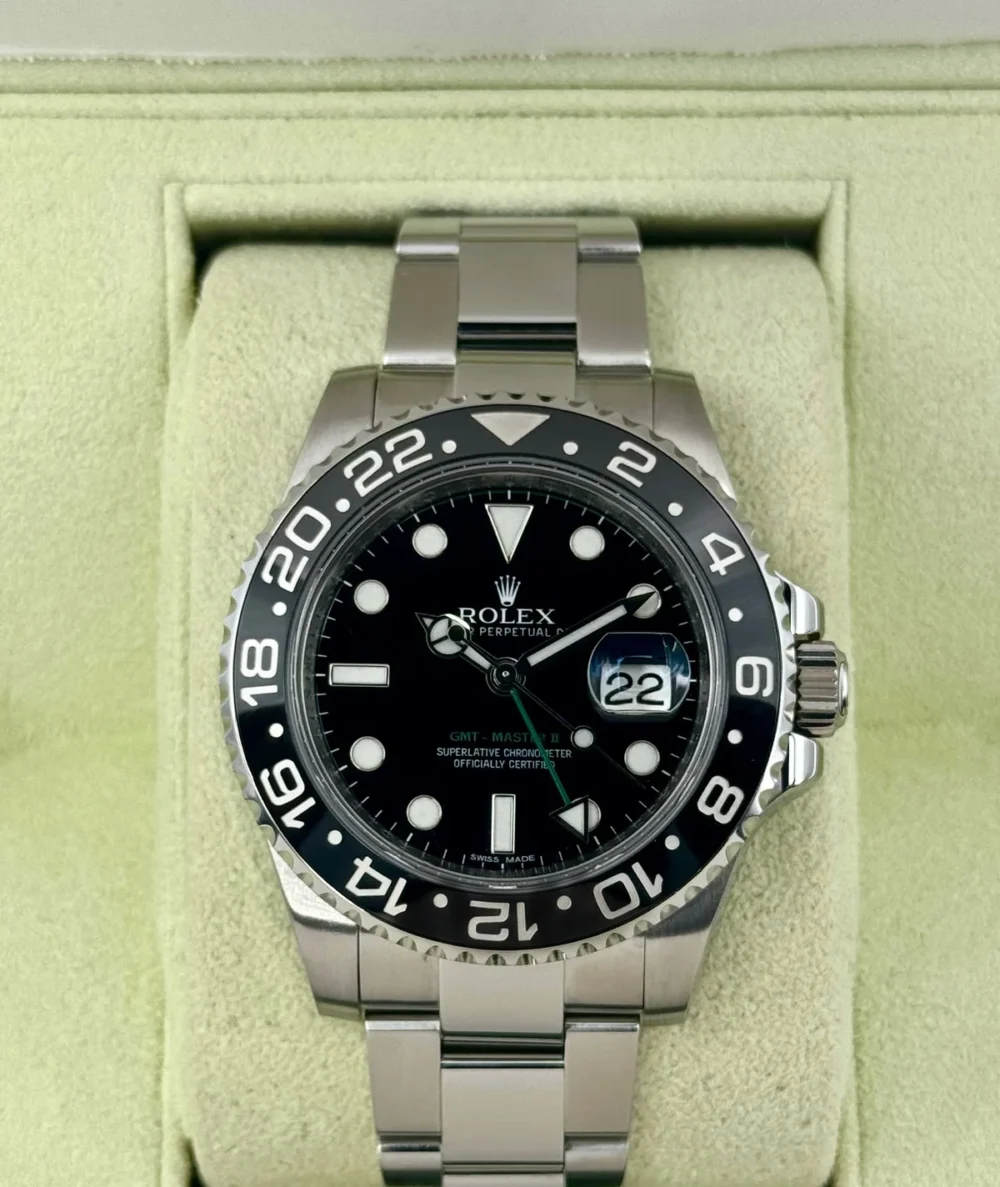 2012 Rolex GMT-Master II 40mm 116710LN Stainless Steel Black Dial