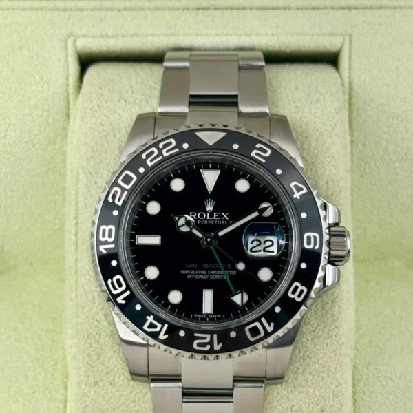 2012 Rolex GMT-Master II 40mm 116710LN Stainless Steel Black Dial