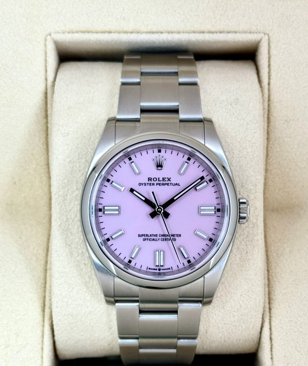 2024 Rolex Oyster Perpetual 36mm 126000 Candy Pink Dial