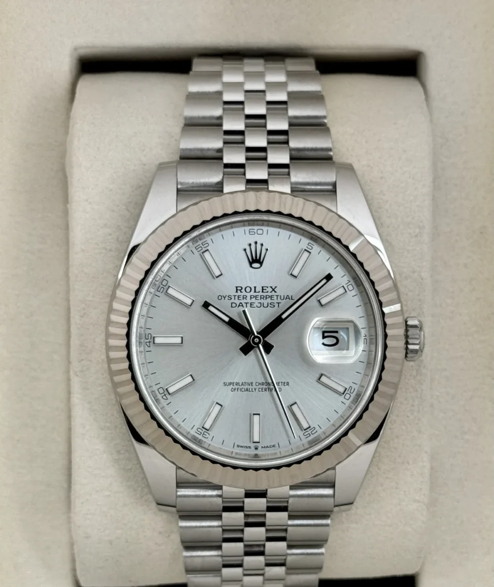 New 2025 Rolex Datejust 41mm 126334 Stainless Steel Jubilee Silver Dial