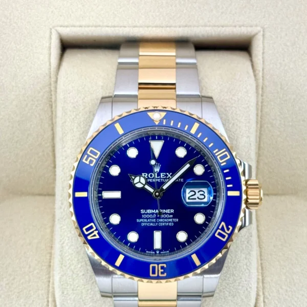 2021 Rolex Submariner "Bluesy" 41mm 126613LB Two-Tone Blue Dial