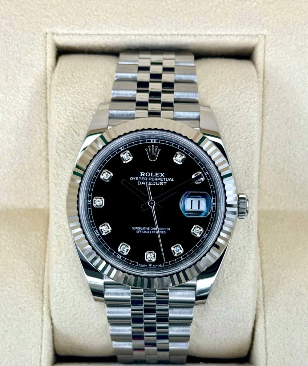 NEW 2025 Rolex Datejust 41mm 126334 Jubilee Black Diamond Dial