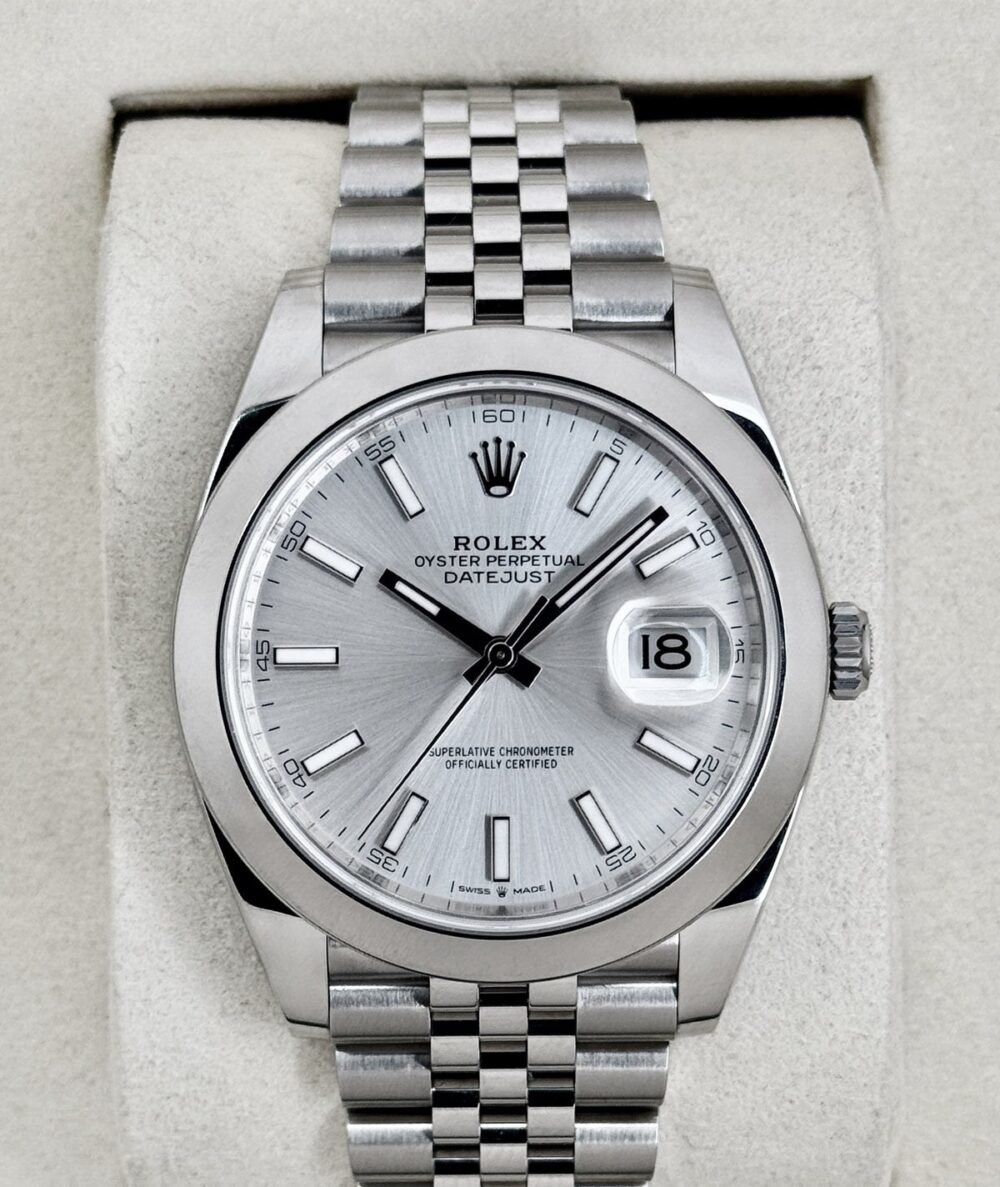 2026 Rolex Datejust 41mm 126300 Stainless Steel Jubilee Silver Dial