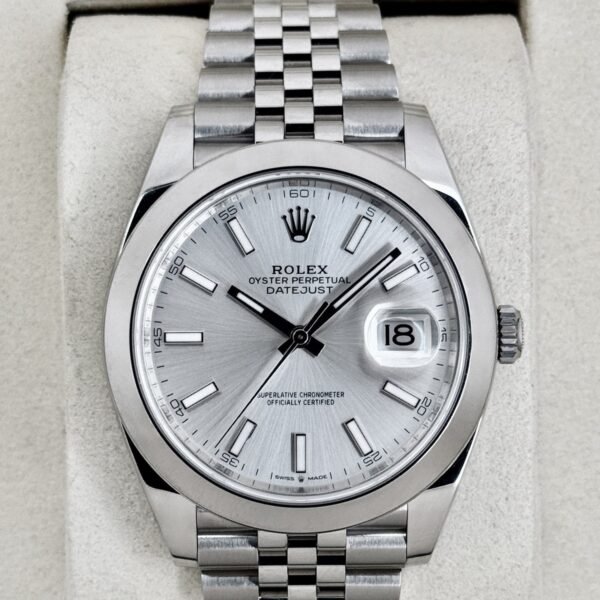 2026 Rolex Datejust 41mm 126300 Stainless Steel Jubilee Silver Dial