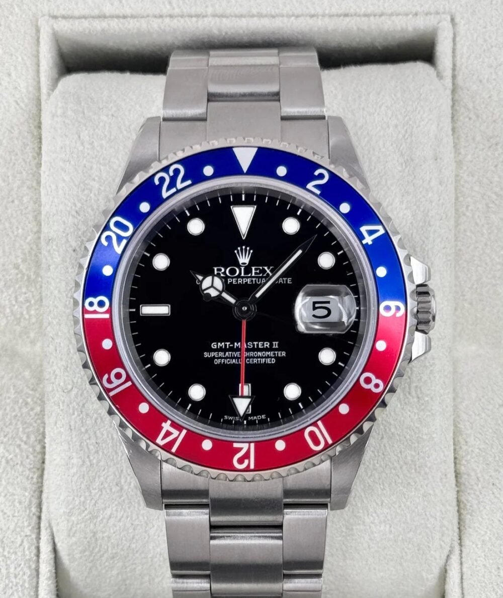 2005 Rolex GMT-Master II "Pepsi" 40mm 16710 Oyster (Collectors Set)