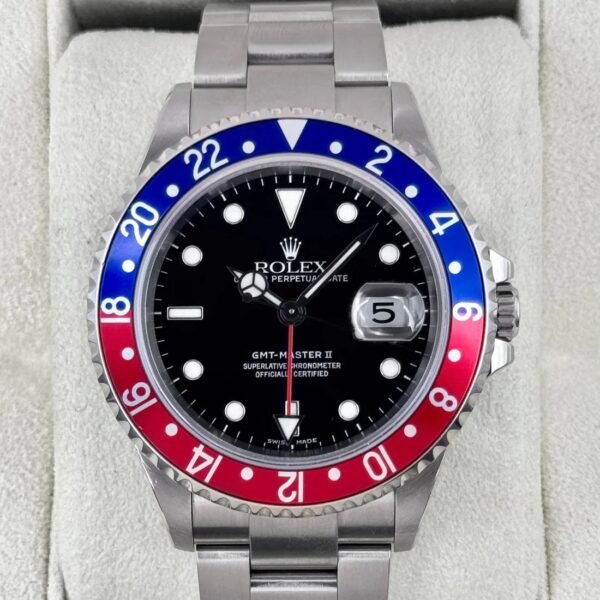 2005 Rolex GMT-Master II "Pepsi" 40mm 16710 Oyster (Collectors Set)
