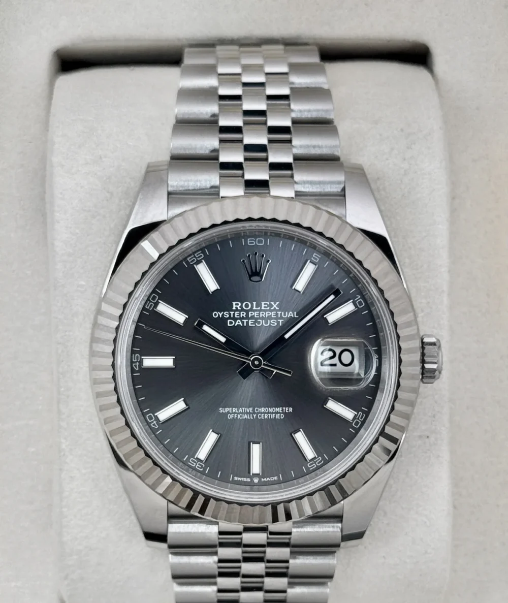 NEW 2025 Rolex Datejust 41mm 126334 Stainless Steel Jubilee Rhodium Dial