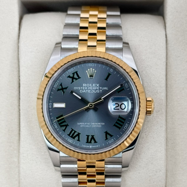 NEW 2026 Rolex Datejust 36mm 126233 Two-Tone Jubilee Wimbledon Dial
