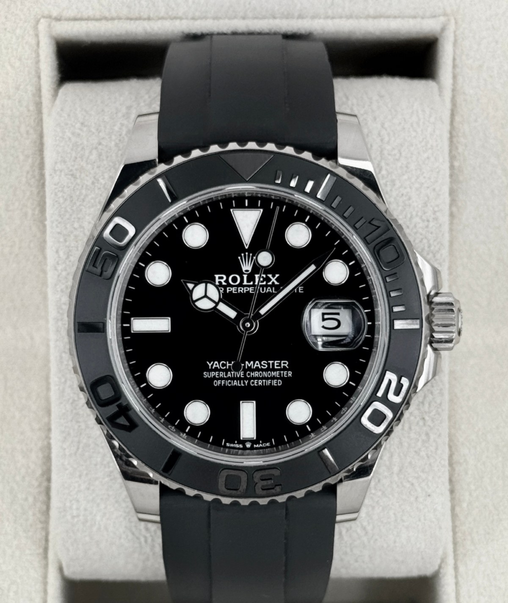 2024 Rolex Yacht-Master 42mm 226659 White Gold Oysterflex Black Dial