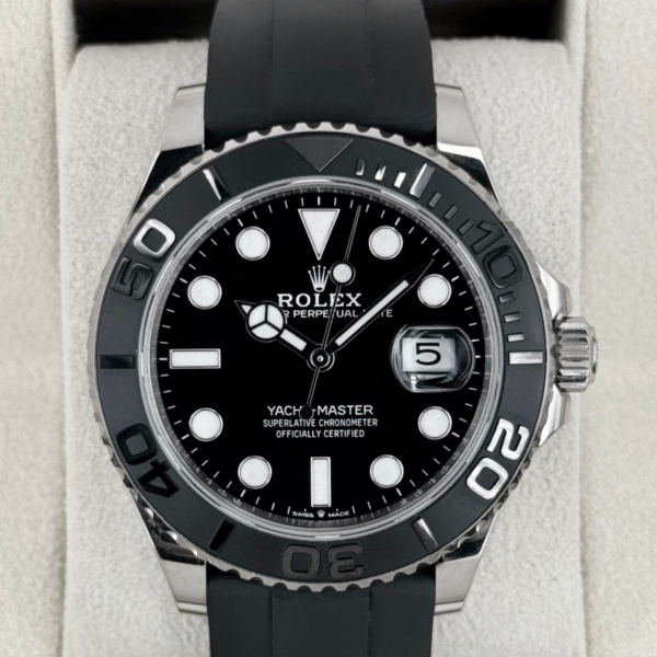 2024 Rolex Yacht-Master 42mm 226659 White Gold Oysterflex Black Dial